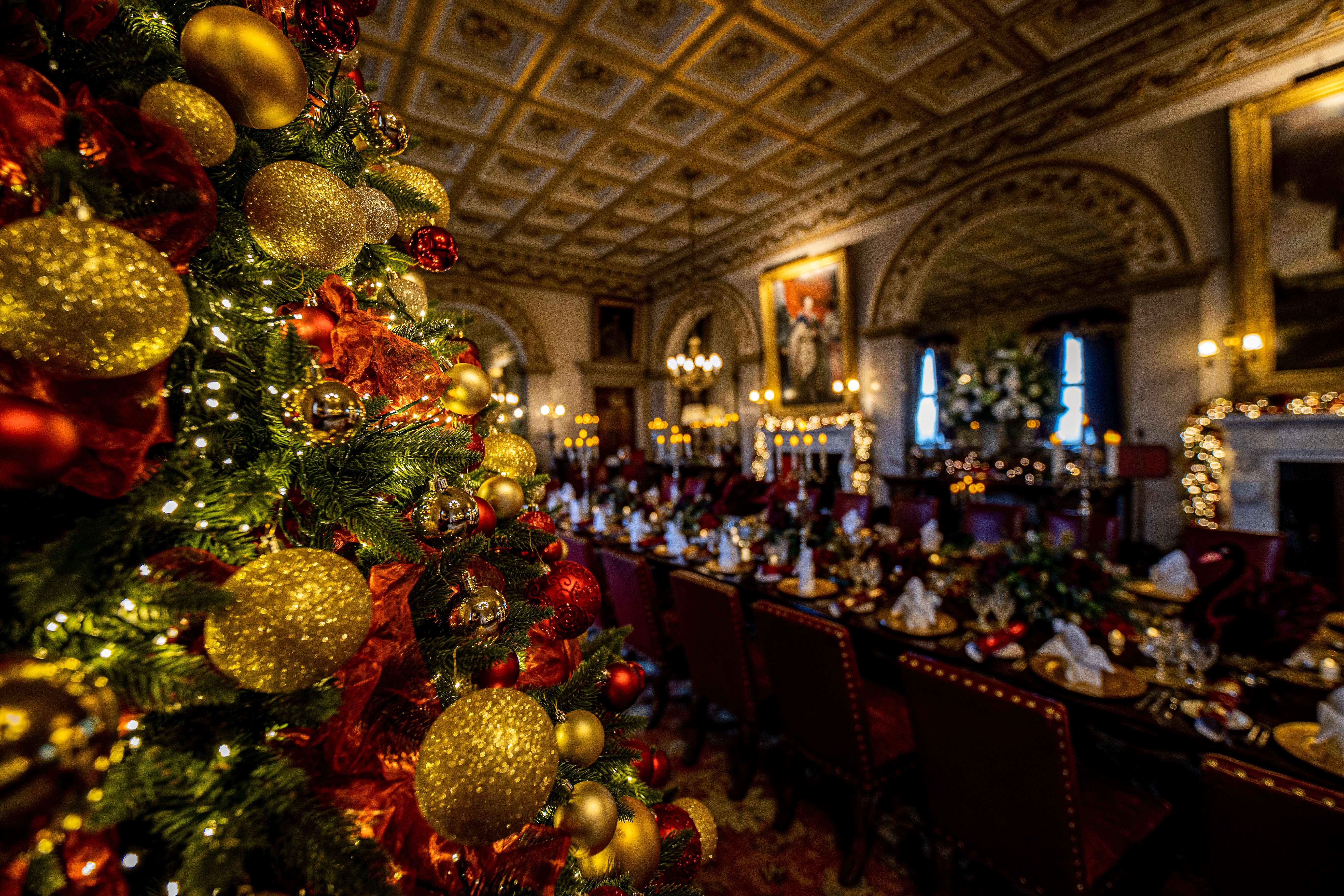 Deck the Halls Christmas at Belvoir Castle 2026 — carol-themed grand rooms